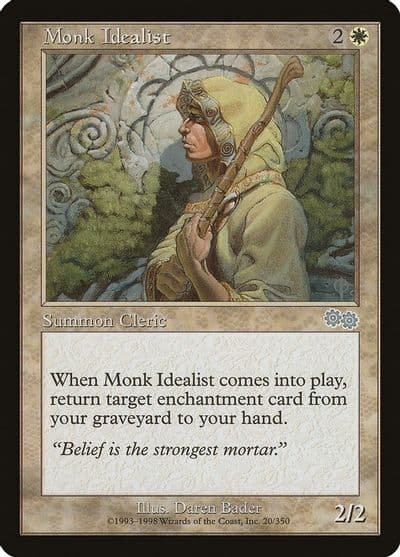 Monk Idealist Urza's Saga Magic card