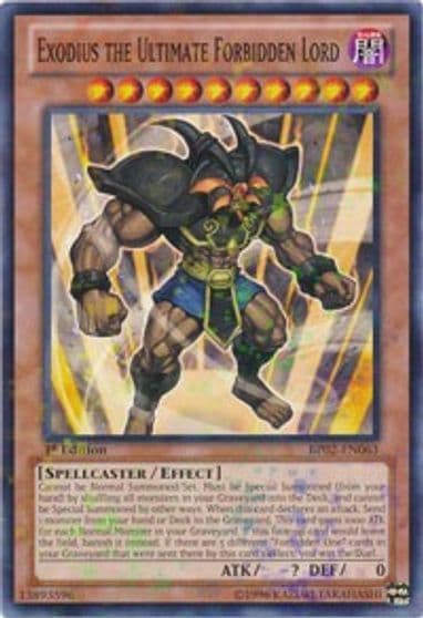 Exodius the Ultimate Forbidden Lord Mosaic Rare Battle Pack 2: War of the Giants Yu-Gi-Oh! card