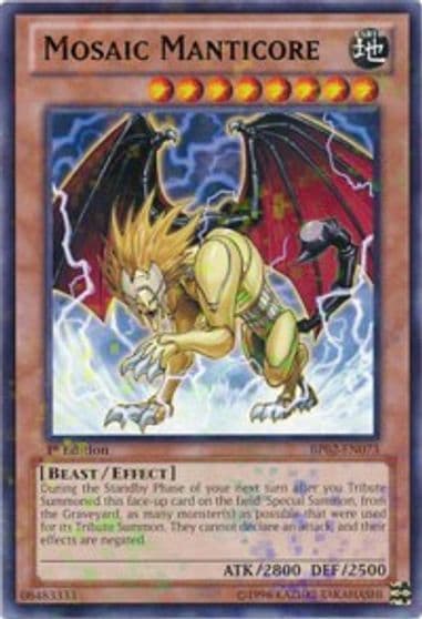 Mosaic Manticore Mosaic Rare Battle Pack 2: War of the Giants Yu-Gi-Oh! card