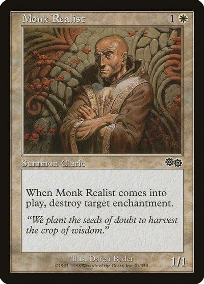 Monk Realist Urza's Saga Magic card