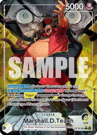 MarshallDTeach 080 Alternate Art The Time of Battle One Piece card