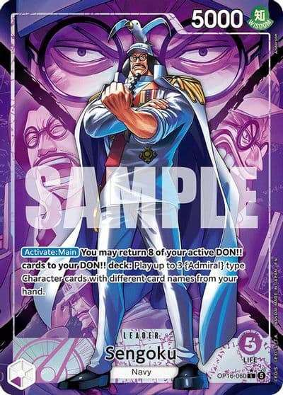 Sengoku 060 Alternate Art The Time of Battle One Piece card