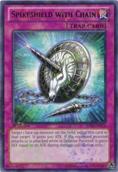 Spikeshield with Chain Mosaic Rare Battle Pack 2: War of the Giants Yu-Gi-Oh! card