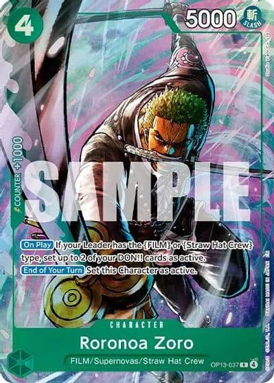Roronoa Zoro Premium Card Collection Best Selection Vol 6 One Piece Promotion Cards One Piece card