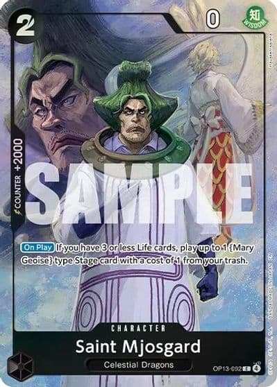 Saint Mjosgard Premium Card Collection Best Selection Vol 6 One Piece Promotion Cards One Piece card