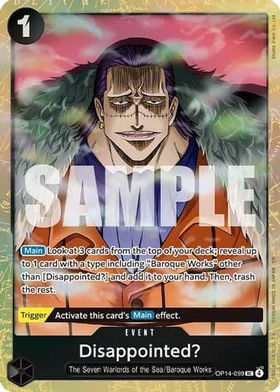 Disappointed Premium Card Collection Best Selection Vol 6 One Piece Promotion Cards One Piece card