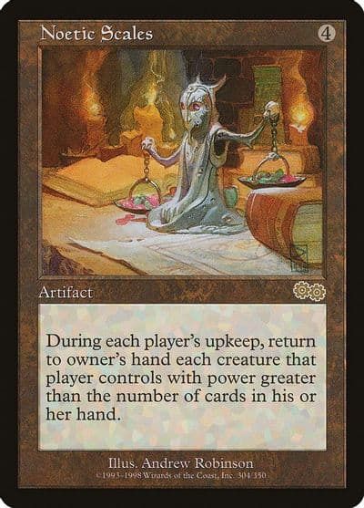 Noetic Scales Urza's Saga Magic card