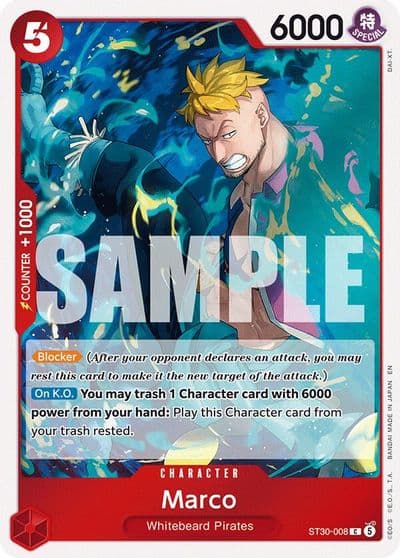 Marco Starter Deck EX: Luffy & Ace One Piece card