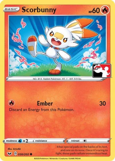 Scorbunny (Library Exclusive) Miscellaneous Cards & Products Pokemon card