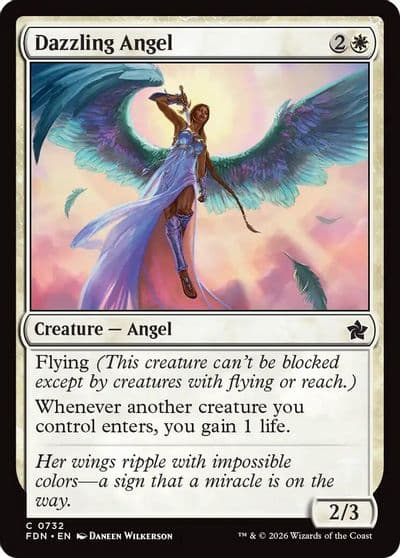 Dazzling Angel 0732 Foundations Magic card