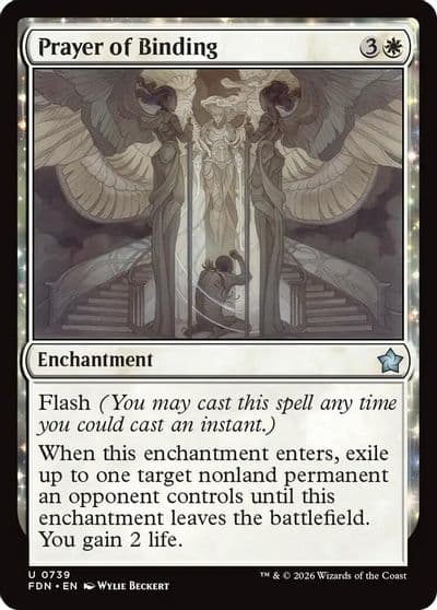 Prayer of Binding 0739 Foundations Magic card