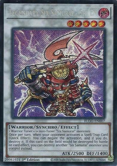 Legendary Six Samurai Shi En Battles of Legend: Glorious Gallery Yu-Gi-Oh! card