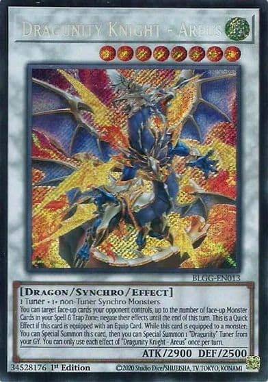 Dragunity Knight Areus Battles of Legend: Glorious Gallery Yu-Gi-Oh! card
