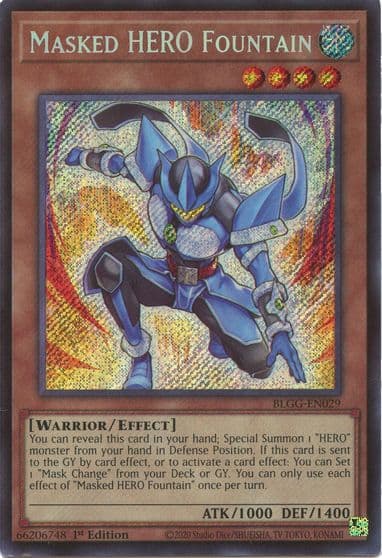 Masked HERO Fountain Battles of Legend: Glorious Gallery Yu-Gi-Oh! card