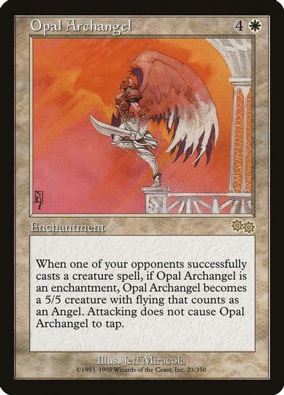 Opal Archangel Urza's Saga Magic card