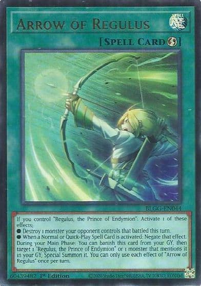 Arrow of Regulus Battles of Legend: Glorious Gallery Yu-Gi-Oh! card