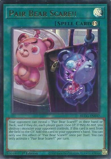 Pair Bear Scare Battles of Legend: Glorious Gallery Yu-Gi-Oh! card