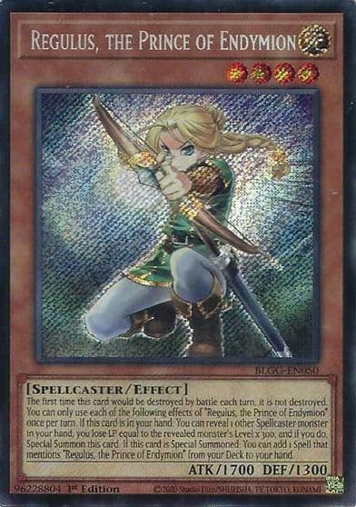 Regulus the Prince of Endymion Battles of Legend: Glorious Gallery Yu-Gi-Oh! card