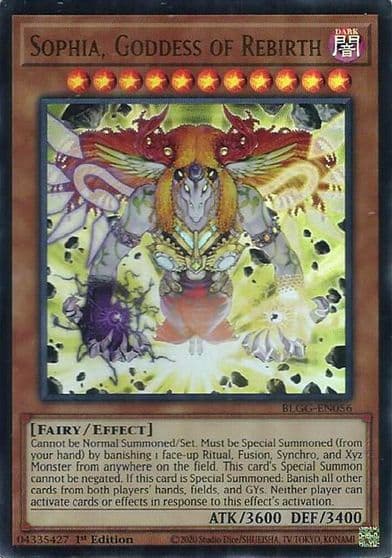 Sophia Goddess of Rebirth Battles of Legend: Glorious Gallery Yu-Gi-Oh! card