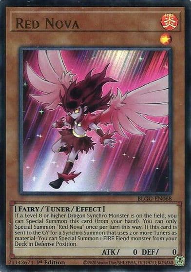 Red Nova Battles of Legend: Glorious Gallery Yu-Gi-Oh! card