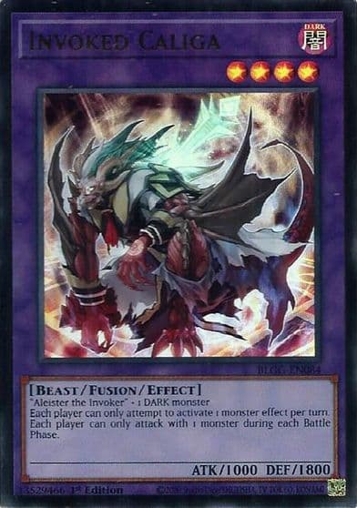 Invoked Caliga Battles of Legend: Glorious Gallery Yu-Gi-Oh! card