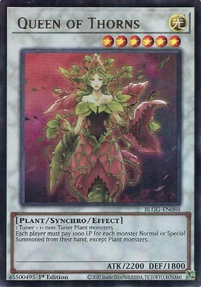 Queen of Thorns Battles of Legend: Glorious Gallery Yu-Gi-Oh! card