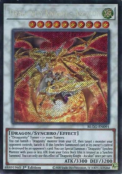 Dragunity Knight Ascalon Battles of Legend: Glorious Gallery Yu-Gi-Oh! card