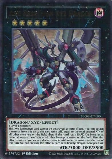 Arc Rebellion Xyz Dragon Battles of Legend: Glorious Gallery Yu-Gi-Oh! card