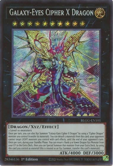 Galaxy Eyes Cipher X Dragon Battles of Legend: Glorious Gallery Yu-Gi-Oh! card