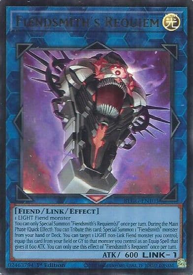 Fiendsmiths Requiem Battles of Legend: Glorious Gallery Yu-Gi-Oh! card