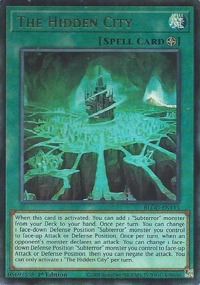 The Hidden City Battles of Legend: Glorious Gallery Yu-Gi-Oh! card