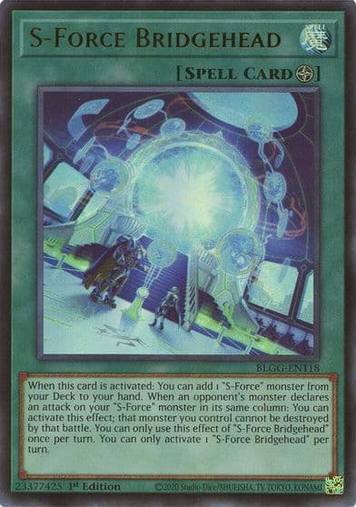 S Force Bridgehead Battles of Legend: Glorious Gallery Yu-Gi-Oh! card