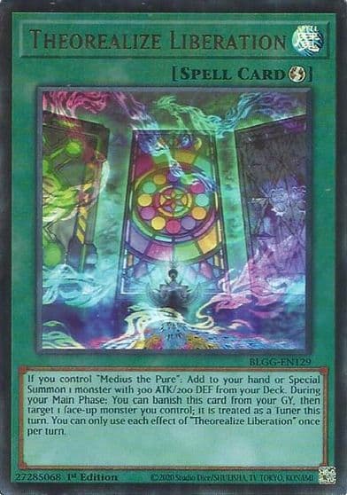 Theorealize Liberation Battles of Legend: Glorious Gallery Yu-Gi-Oh! card