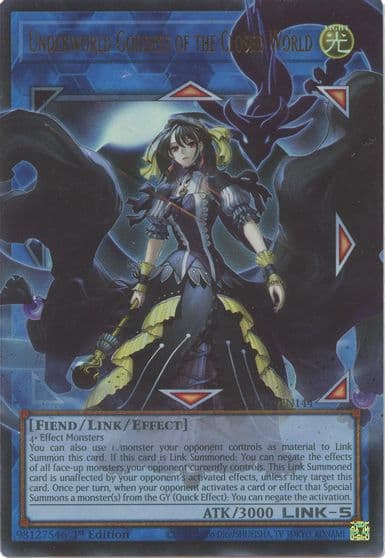 Underworld Goddess of the Closed World Battles of Legend: Glorious Gallery Yu-Gi-Oh! card