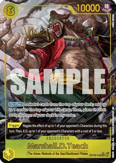 MarshallDTeach 119 Alternate Art The Time of Battle One Piece card