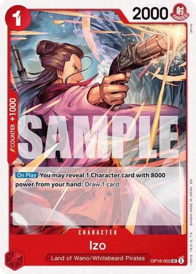 Izo The Time of Battle One Piece card