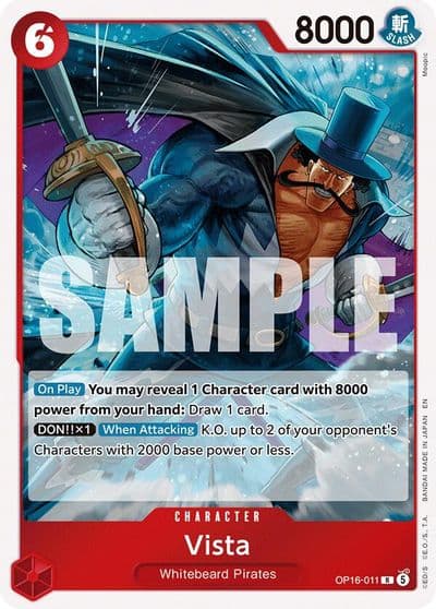 Vista The Time of Battle One Piece card