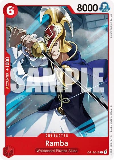 Ramba The Time of Battle One Piece card