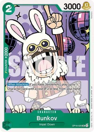 Bunkov The Time of Battle One Piece card