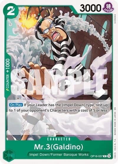 Mr3Galdino 037 The Time of Battle One Piece card