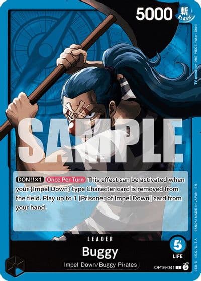 Buggy 041 The Time of Battle One Piece card