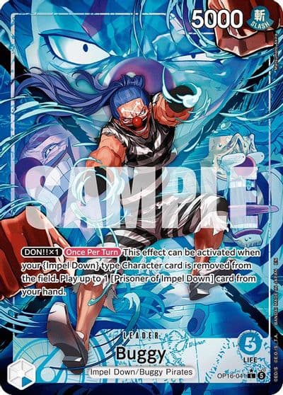 Buggy 041 Alternate Art The Time of Battle One Piece card