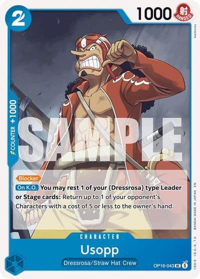 Usopp The Time of Battle One Piece card