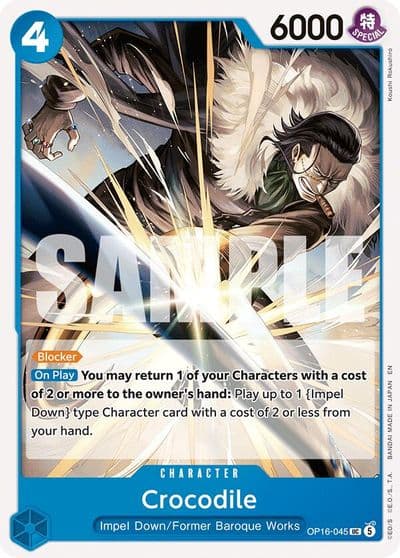 Crocodile The Time of Battle One Piece card
