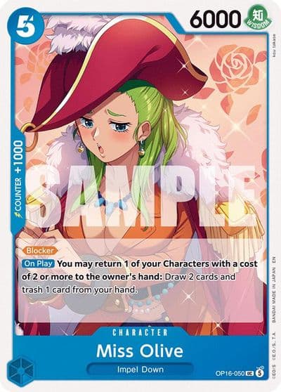 Miss Olive The Time of Battle One Piece card