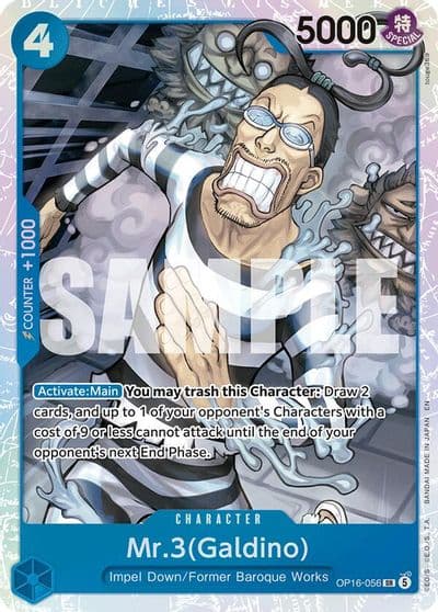 Mr3Galdino 056 The Time of Battle One Piece card