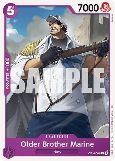 Older Brother Marine The Time of Battle One Piece card