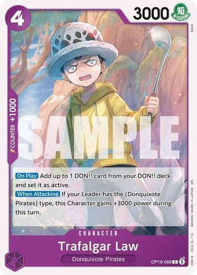 Trafalgar Law 068 The Time of Battle One Piece card