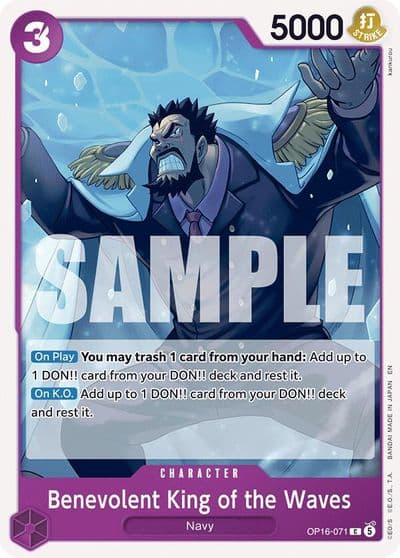 Benevolent King of the Waves The Time of Battle One Piece card