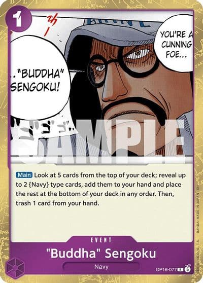 Buddha Sengoku The Time of Battle One Piece card
